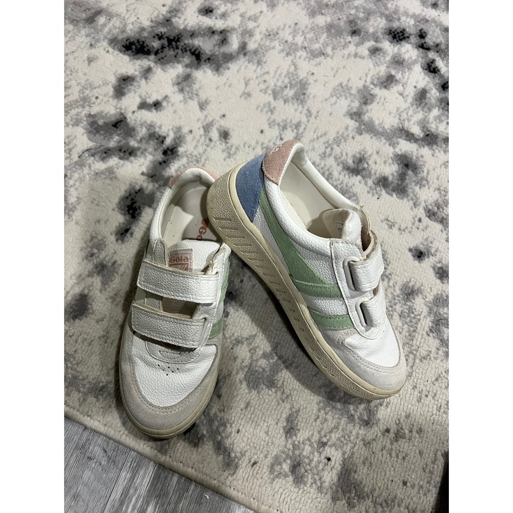 Gola Grandslam Trident Strap Kids Sneakers White Pastel Green Blue Pink US‎ 3